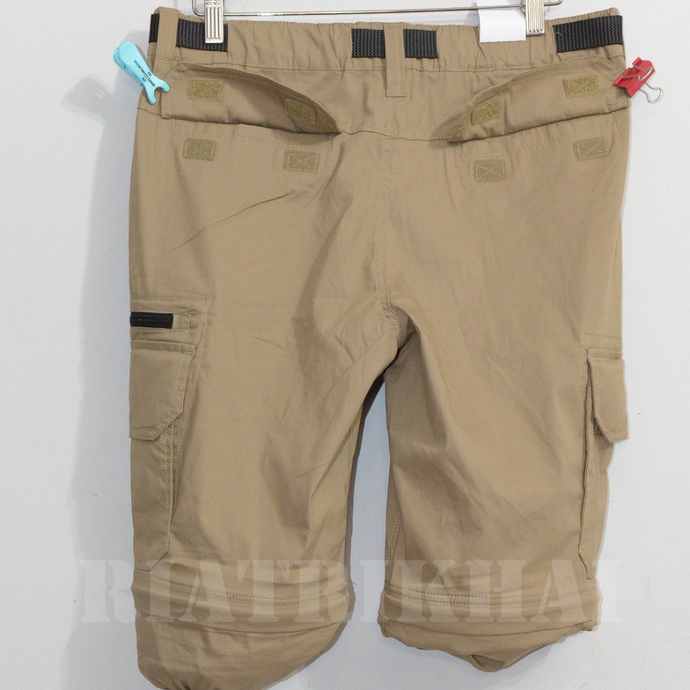 Men's Convertible Pants Shorts BC Clothing TAN - Picture 8 of 8